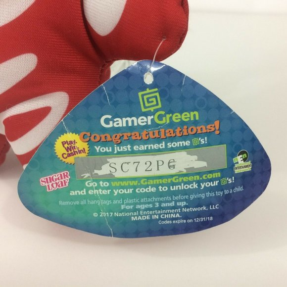 Kellytoy Sugar Loaf Day of the Dead Skeleton Plush Red Halloween Stuffed 12'' - Picture 6 of 12